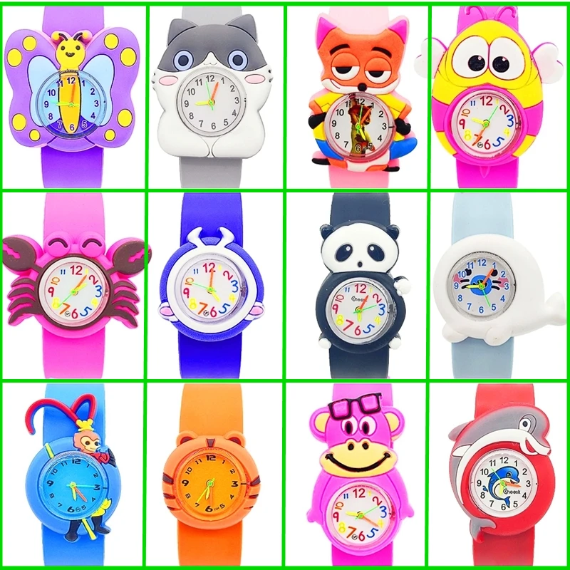 High Quality Low Price Children Watch Monkey King/Rhino/Dolphin Toy Kids Quartz Watches for Boys Girls Birthday Gifts Baby Watch afbeelding
