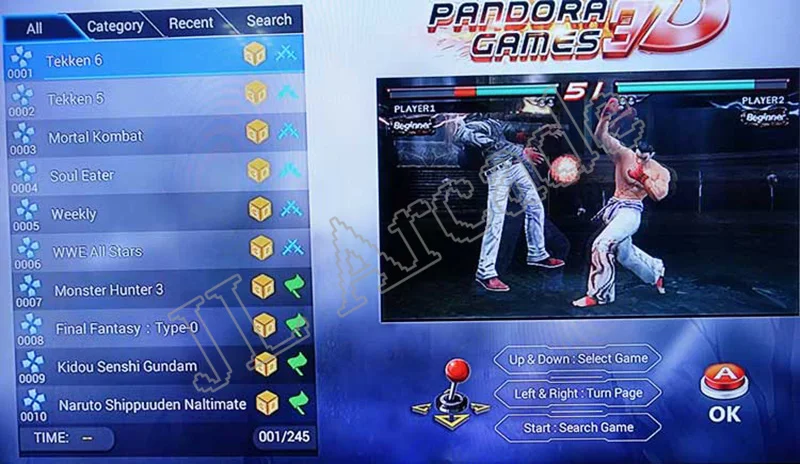 Аркады набор Pandora игра WI-FI 3D 2448 в 1 настольная игра+ 8 джойстик Американский Гапп Стиль кнопочный переключатель для игровых автоматов