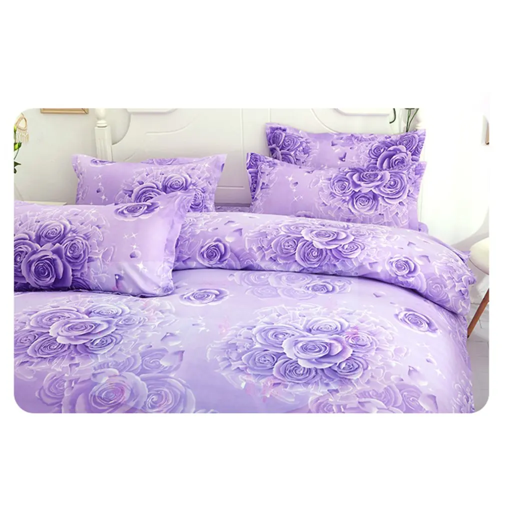 Домашняя корейская мода дизайн Двусторонняя кровать юбка + 2 пары наволочек кровать юбка комплект из 3 предметов постельное белье