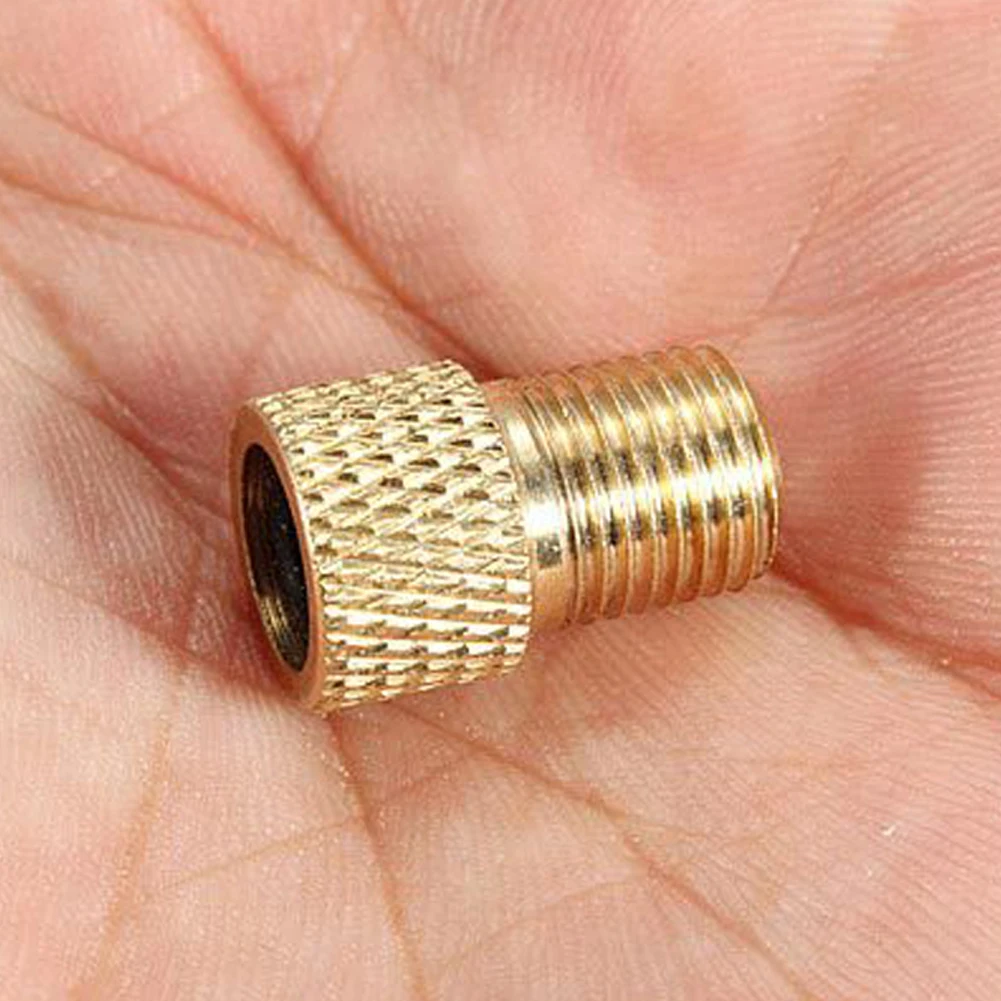 Pump Bicycle Adaptor Convert Presta to Schrader Copper Bike Air Adapters Cycling Wheels Gas Nozzle Bikes Tool