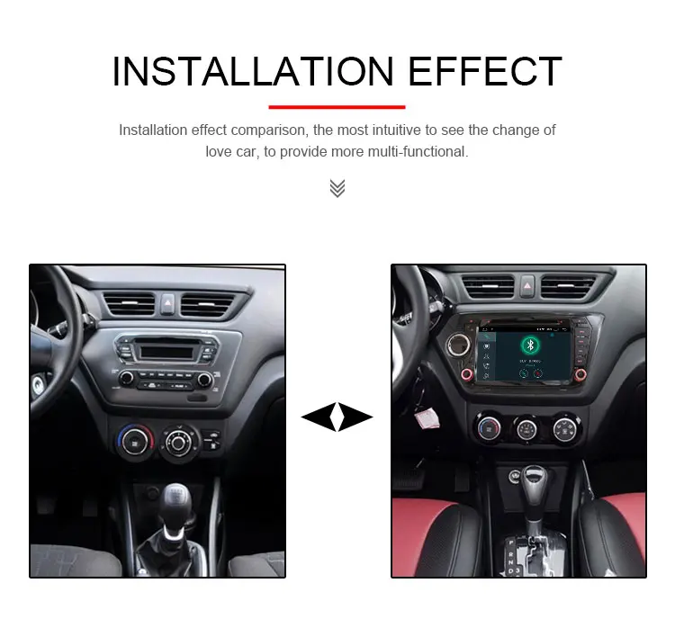 Discount TOPBSNA Android 9.0 2 Din Car DVD Player For Kia k2 RIO 2010-2015 Car Multimedia player GPS Navigation DVD Stereo Audio WIFI RDS 11