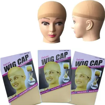 

1pc Wig Cap Elastic Mesh Hair Crochet Braids Glueless Cap Nylon Bald Snood Hair Stretch Wigs Caps Wig Unisex Hot Mesh Stock P7H8