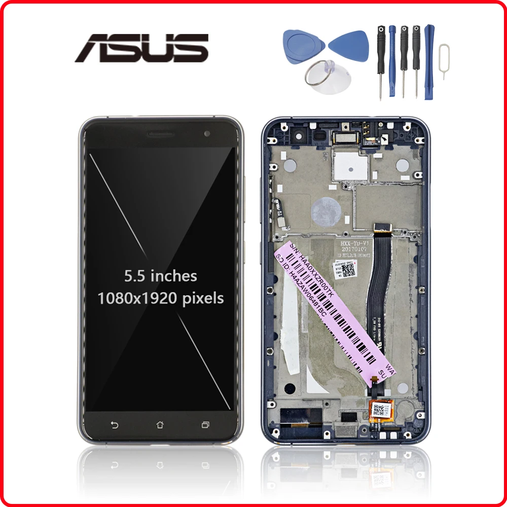 5," для ASUS ZenFone 3 ZE552KL, ЖК-дисплей, сенсорный экран с рамкой, дигитайзер, сборка для ZE552kl, дисплей Z012D Z012DC