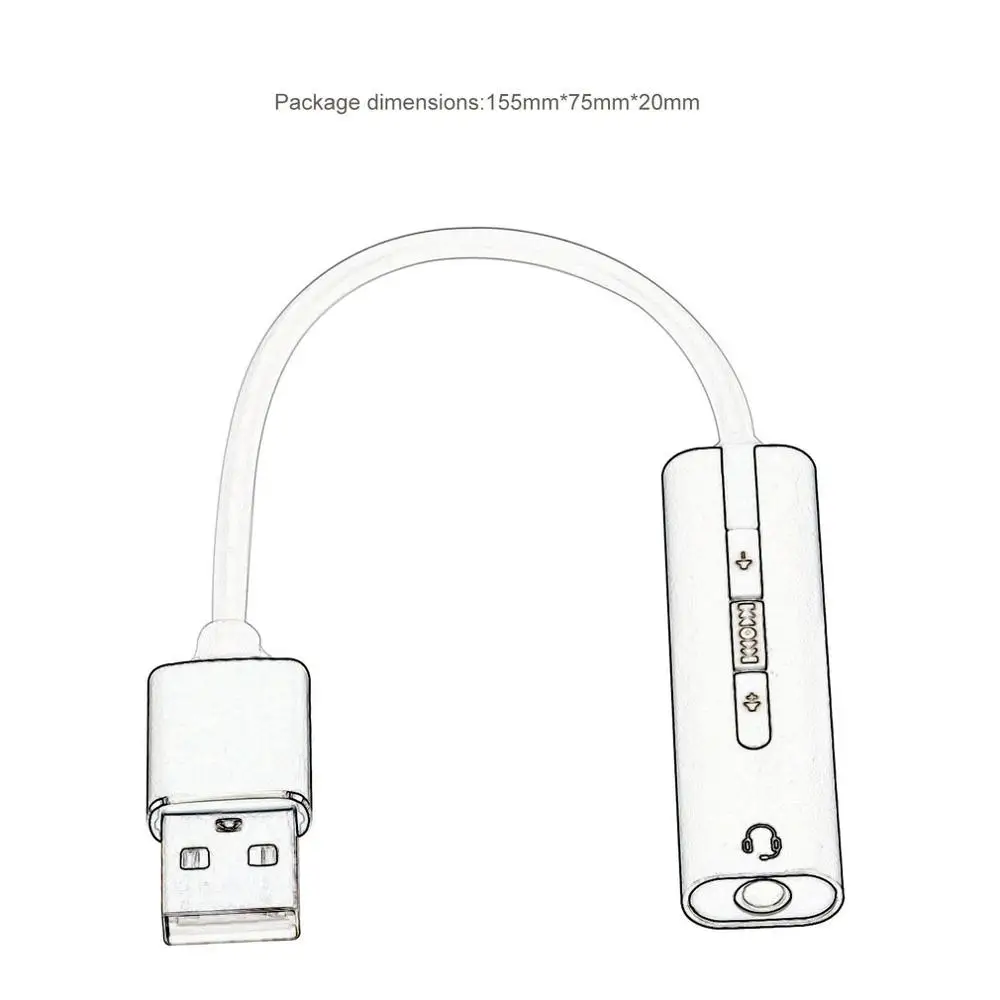 Usb кабель из алюминиевого сплава с одним отверстием звуковая карта 7,1 внешняя Регулируемая громкость компьютерная звуковая карта внешняя компьютерная звуковая карта