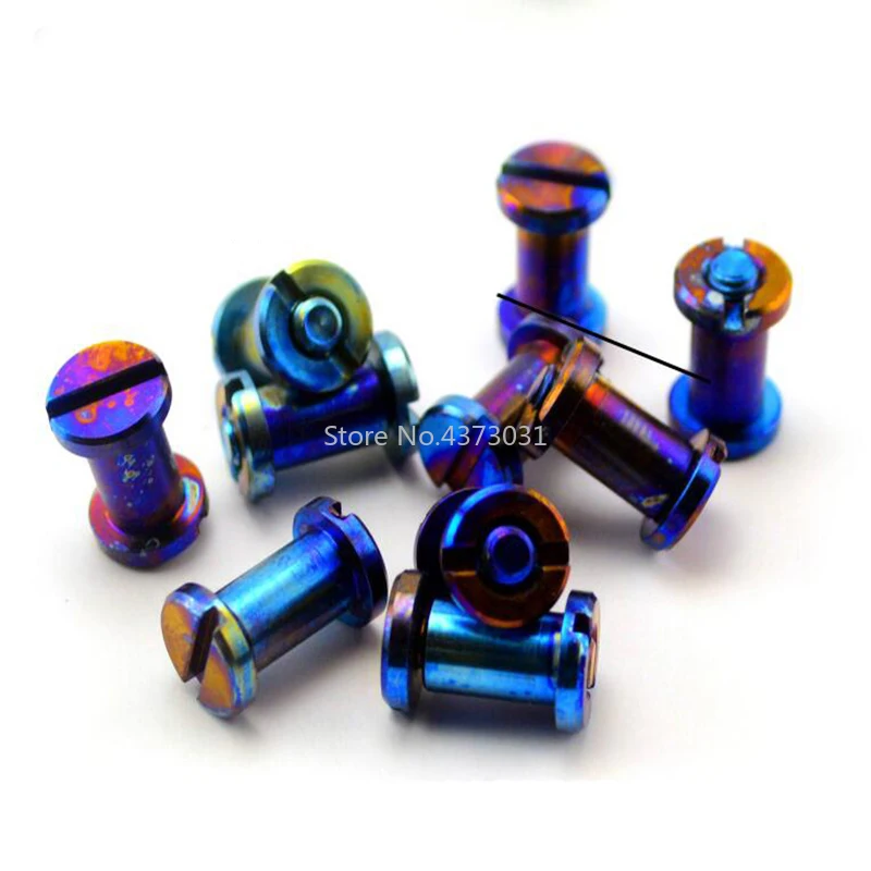 1piece-Hinder-XM18-Handle-Spindle-screw-rivet-Titanium-alloy-Roasted-blue-DIY-folding-knife-tools