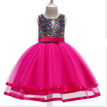 

D0089 Tutu Embroidery Princess Baby Girl Dress 2020 Spring Party Wedding Easter Day Kid Dress For Girl Wholesale Child Clothes