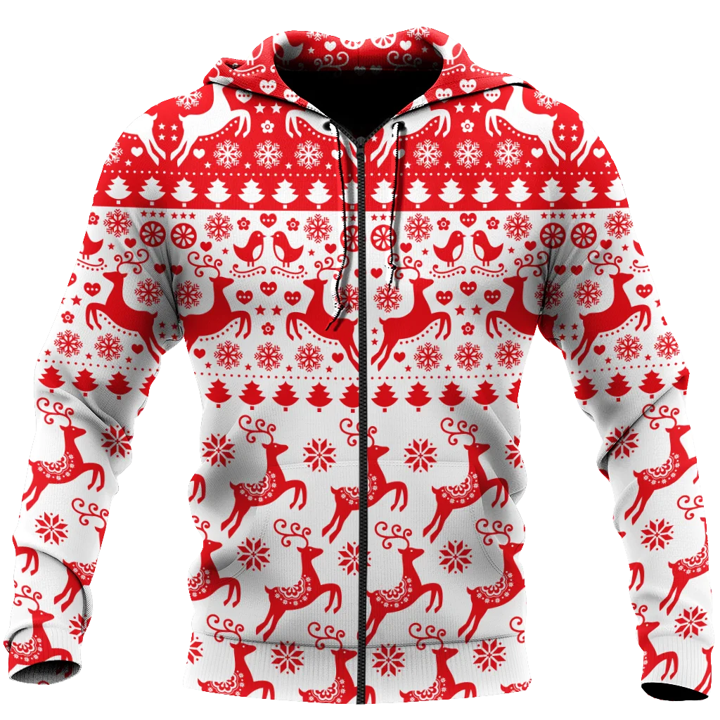 

Fawn cute Xmas Pattern 3D All Over Printed Mens Hoodie Christmas Hooded Sweatshirt Autumn Street Unisex Casual hoodies
