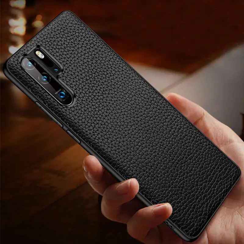 Чехол из натуральной кожи для huawei P30 Pro облегченный задний чехол противоударный Полный протектор для huawei P30pro чехол для телефона