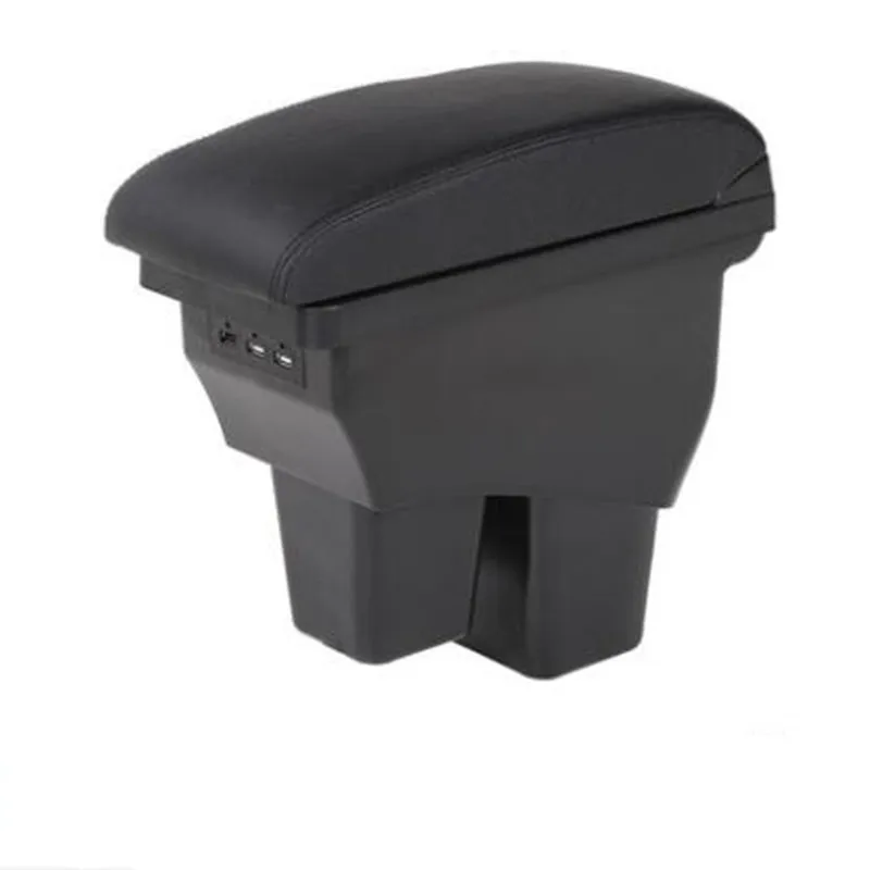 Для Honda WRV подлокотник коробка usb зарядка повысить двойной layer15-19 - Название цвета: black black line