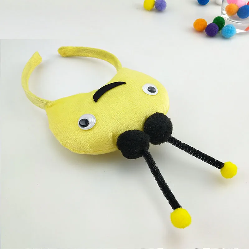 Women Men Children Kids Boy Girl 3D Bee Headband Tail Tie Animal Cosplay Costume Props Birthday Party Christmas Halloween Gift
