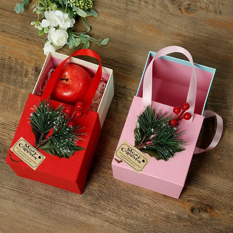 New Christmas Apple Packing Box Fruit Candy Gift Packaging Bags | Дом и сад