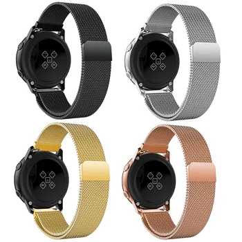 

20mm 22mm Milanese Band Strap for Garmin Forerunner 645 245 245M vivomove HR Vivoactive 3 Music Pebble 2 Time Round Steel Watch