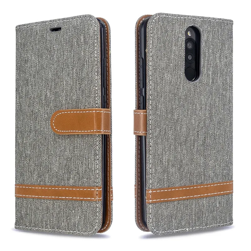 Чехол книжка из искусственной кожи для Xiaomi Redmi 8 8A с подставкой|Бамперы| |