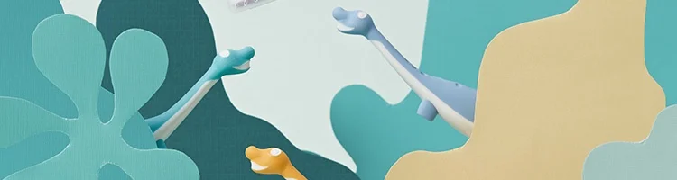 5 шт в упаковке Xiaomi Детские зубные щетки милый в форме динозавра для маленьких мальчиков и девочек Детские зубные щётки для уход за зубами гигиена полости рта мягкая зубная щетка