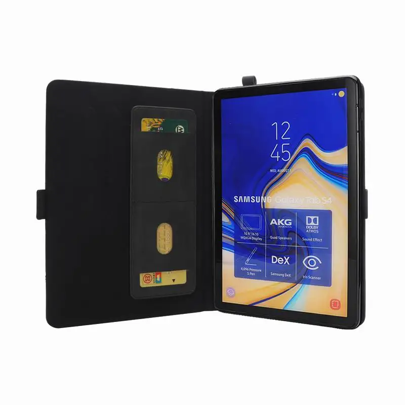 Противоударный чехол-книжка для Samsung Galaxy Tab S4 10,5 ''T830 T835 Футляр для телефона с магнитом складной чехол для карт с карандашом