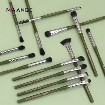 

14 PCS Make Up Foundation Eyebrow Eyeliner Blush Cosmetic Concealer Brushes Professional Use With Powder Drop shipping