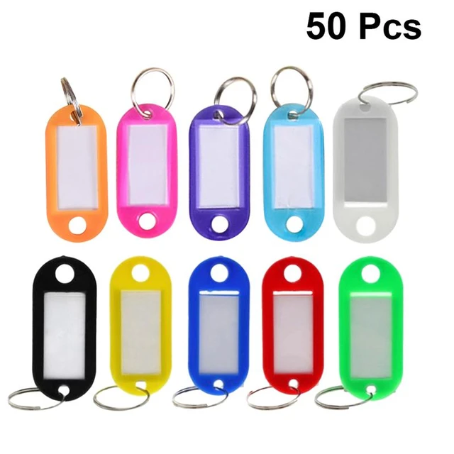 Etiquettes clés - Etiquettes clés - Porte-clés - Porte-clés - Blanc - 50  pcs