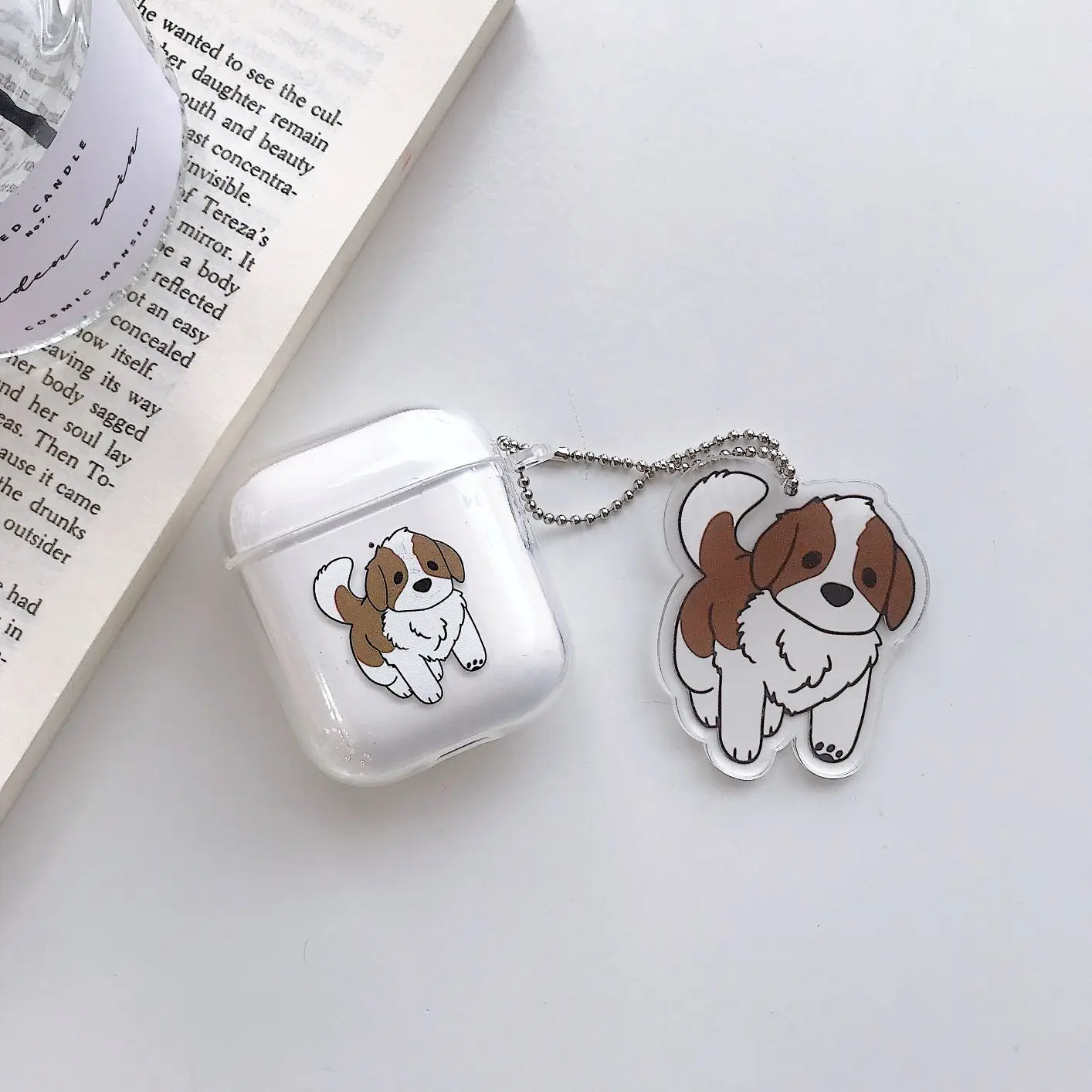 Чехол для Airpods милые наушники чехол для AirPods 1 2 мультфильм беспроводные airpods аксессуары для Airpods прозрачный мягкий ТПУ оболочка