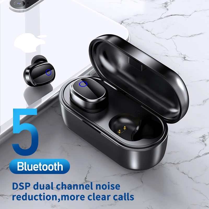 QCR Q7 TWS Bluetooth наушники 6D стерео беспроводные наушники HIFI Звук спортивные наушники громкой связи Игровые наушники с микрофоном