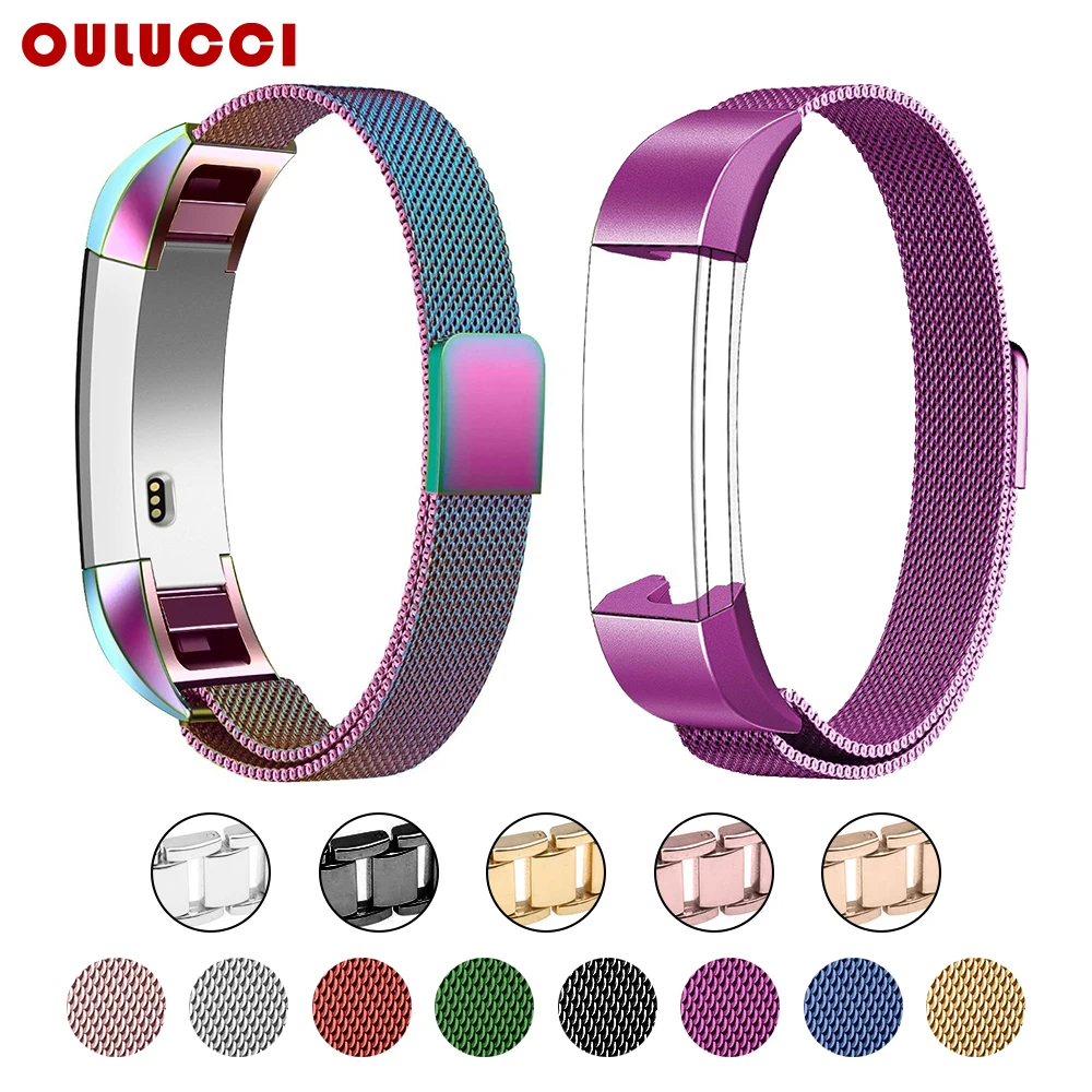 

OULUCCI For Fitbit Alta HR and Alta Bands Replacement Mesh Loop Stainless Steel Metal Bands for Fitbit Alta HR/Alta watchbands