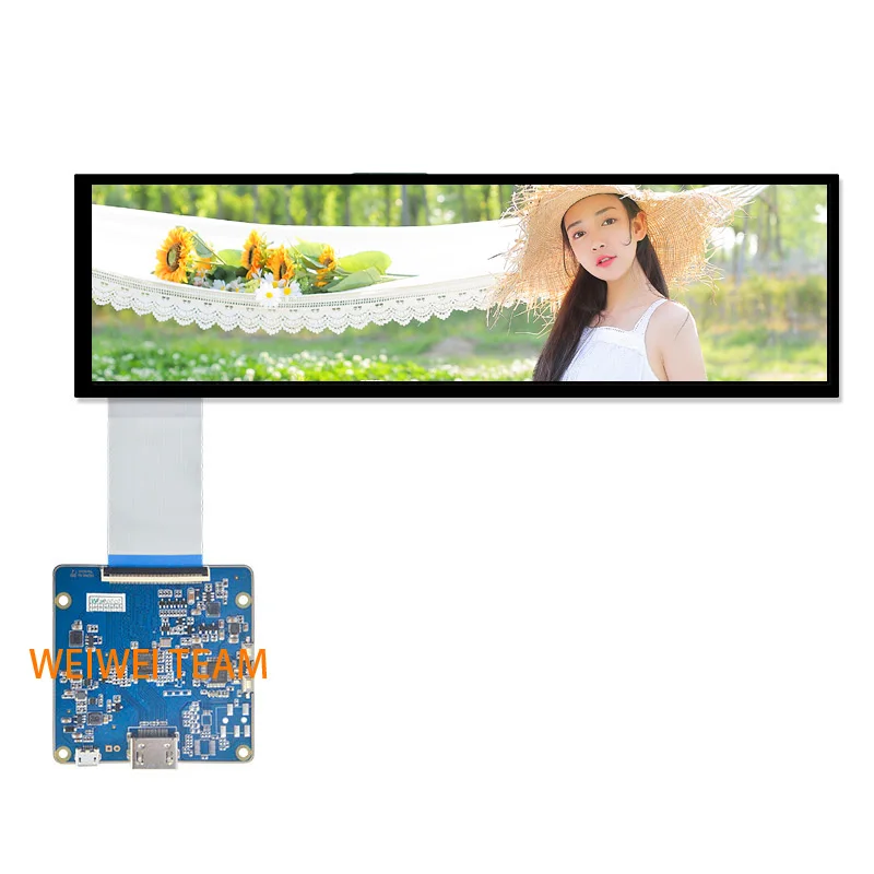 Wisecoco HSD088IPW1-A00 ЖК-модуль 8,8 дюймов ips дисплей Hdmi к Mipi драйвер платы 1920x480 автомобиль растягивается бар экран