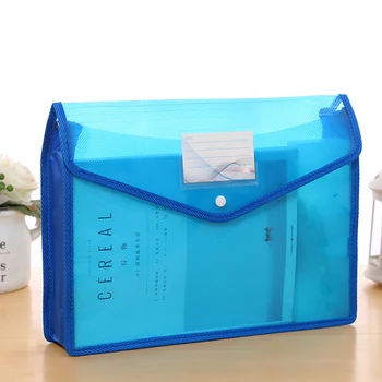 

A4 Large Capacity Stationery File Bag Transparent Test Paper Storage Lightweight Portable Waterproof Document Holder School