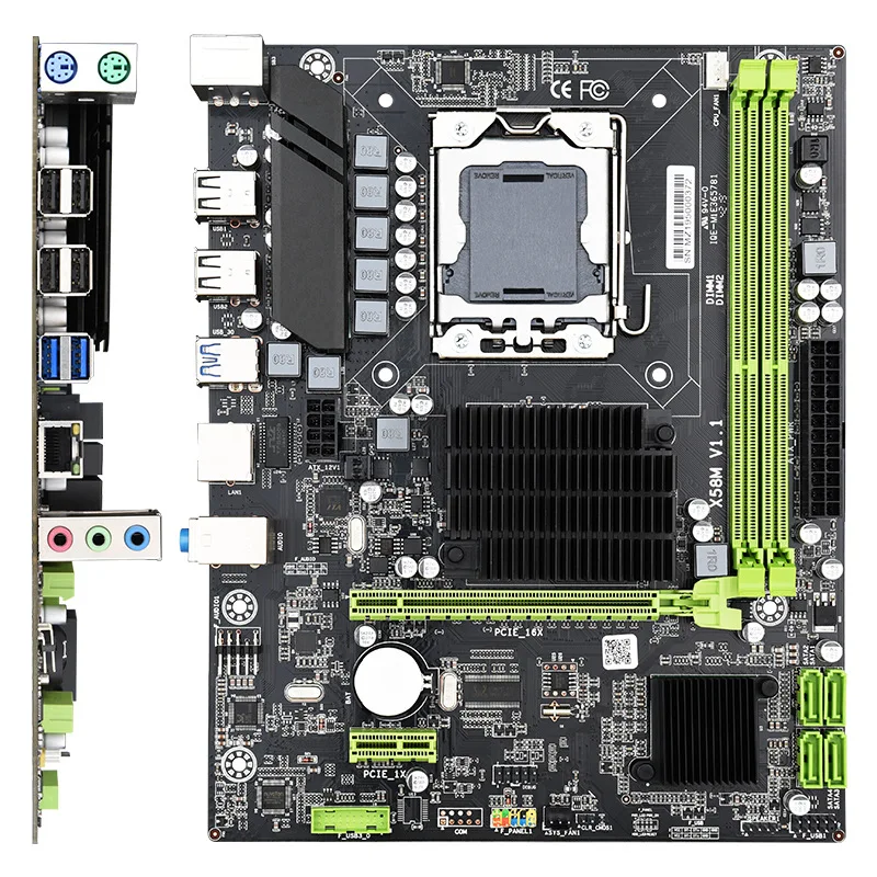 

ALZENIT X58M 3.0 Motherboard For Intel X58 LGA 1366 DDR3 32GB M-ATX Mainboard