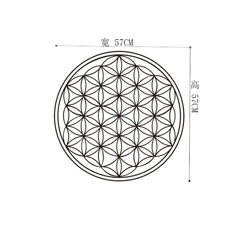 Лидер продаж модные креативные Мандала мантра колеса круглый шар 6-Cut Цветочные наклейки Спальня Гостиная украшение стены наклейки Pa