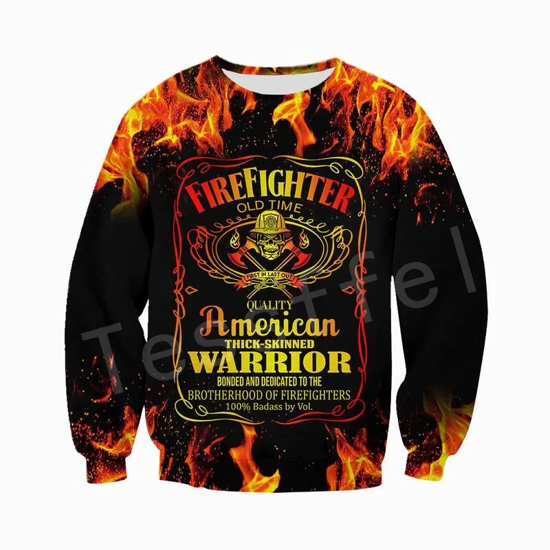 Sweatshirts Tessffel пожарных костюм пожарного Для мужчин супергероя; Спортивный костюм в стиле Harajuku; бегом, для 3dprint застежки-молнии/толстовки/Толстовка/куртка/Для мужчин/Для женщин 18 - Цвет: Sweatshirts