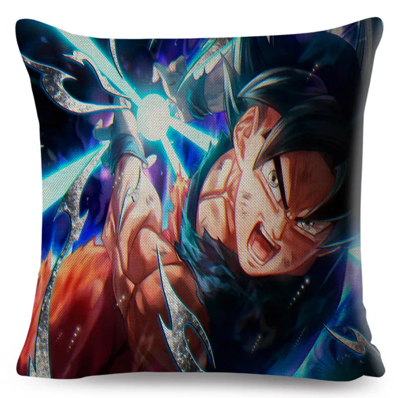 12 Красочная японская аниме Dragon Ball наволочка для дивана мультяшное украшение для дома Сон Гоку льняная наволочка 45*45 см наволочка - Цвет: 12