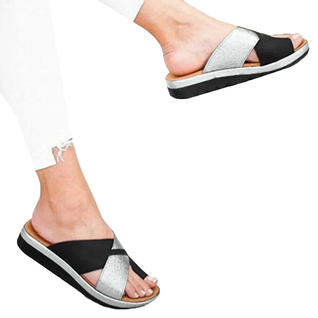 

Women Shoes 2020 Fashion Casual Thick Bottomed Sandal Shoes Wedge Heel Sandals Clip Toe Summer Beach Shoes