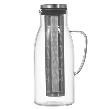 

1.5L Kitchen Cold Brew Coffee Maker With Handle Heat-Resistant Tea Maker