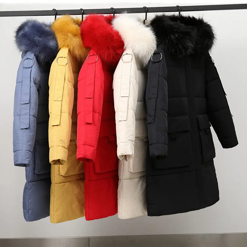 Ограниченное специальное предложение полиэфирная Женская Модная парка с капюшоном и воротником зимняя куртка размера плюс 3xl плотная теплая одежда из хлопка