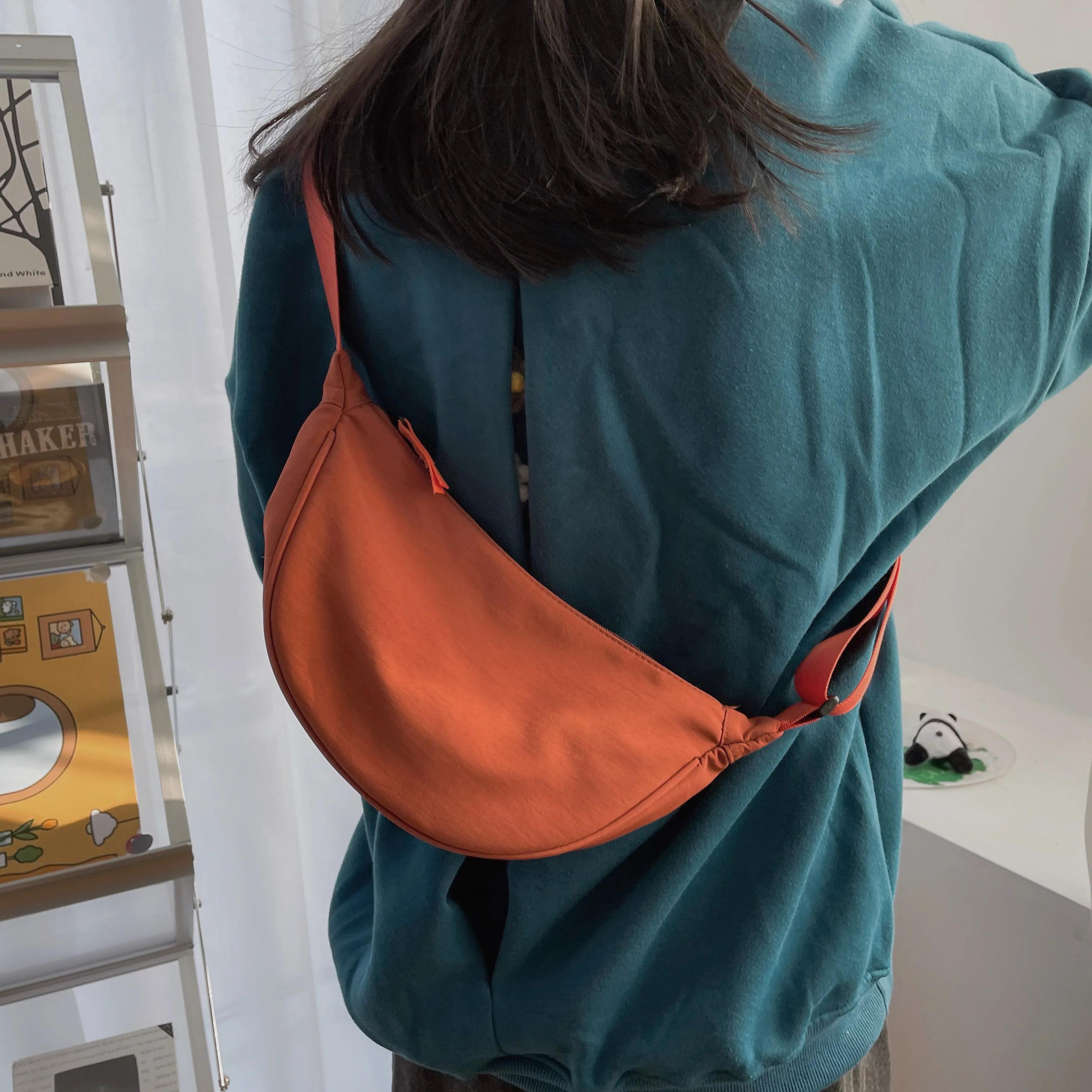 2021 Women Shoulder Messenger Bag Cute Waterproof Nylon Fashion Crossbody Large Capacity Travel Purse Japan Style |