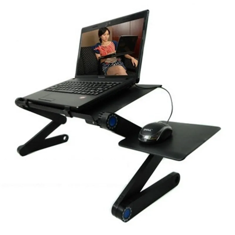 

Multi Functional Ergonomic mobile laptop table stand in bed/sofa Use notebook Desk for MacBook Air / Pro thinkpad dell HP