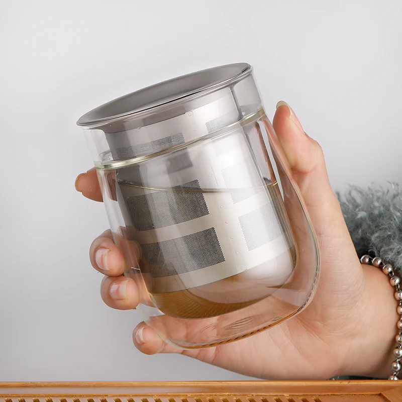 

High-grade Tea Coffee Pot borosilicate Glass Loose Leaf Tea Maker/Strainer Water pitcher with titanium Filter Tumbler Infuser