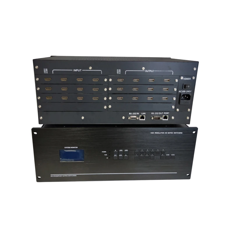 12*12 HDMI Matrix Switch Switcher Slot Plug-in HDCP 1080P 3D 4K*2K Blu-ray Video Auto Loop RS232 IR 4U | Компьютеры и офис