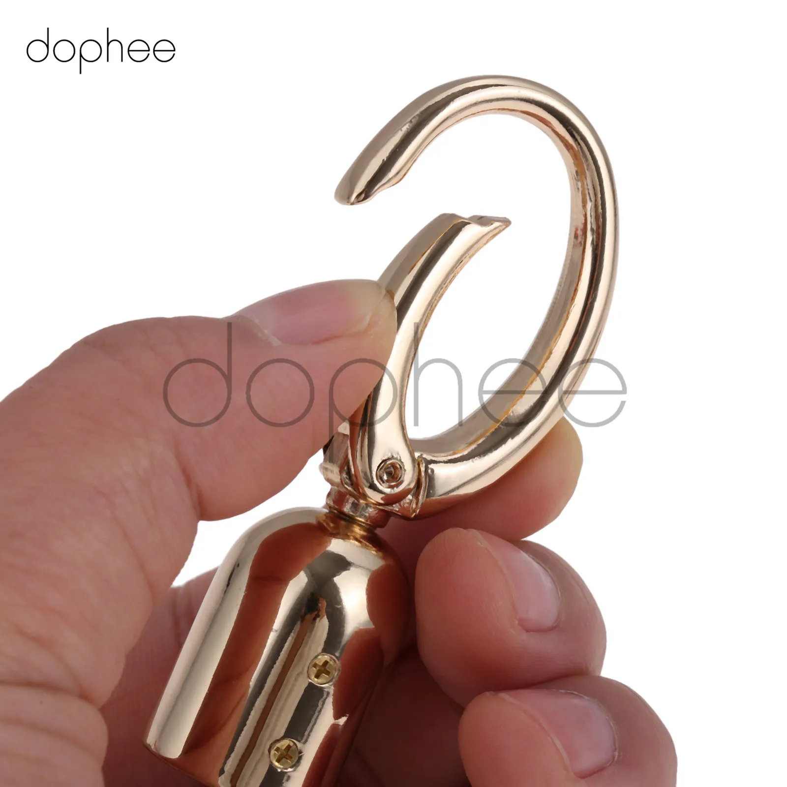 Dophee 5 шт. ремни для сумок соединитель вешалка металлические пряжки для сумки крышка сумка с замком ремешок Пробка веревка с крючком винтовой мешок оборудования