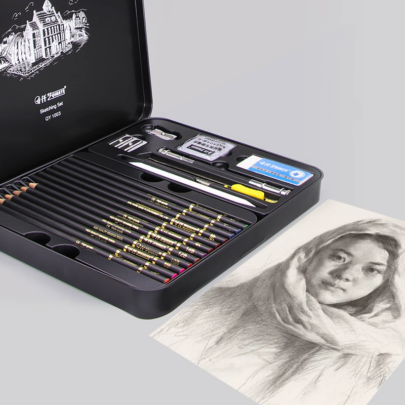 Pcs Sketch Pencil Set Professional  Kits Pencils Charcoal - 31 Pcs Sketch  Pencil Set - Aliexpress