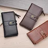 RFID men's wallet dual zippers leather wallet long hasp porte feuille homme luxury mens wallet leather genuine purses clutch bag ► Photo 3/6