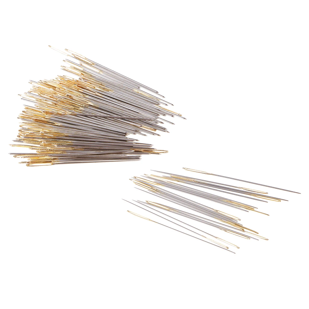 120Pcs Large Eye Blunt Needles Thread Yarn Knitting Tapestry Needle Metal Embroidery Darning Craft Sewing Needles #26 #28