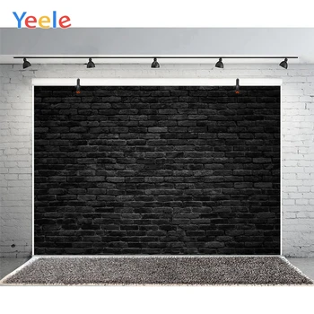 

Retro Black Brick Wall Backdrop Photography Background Party Newborn Adult Portrait Wallpaper Photo Video Shooting Studio Props