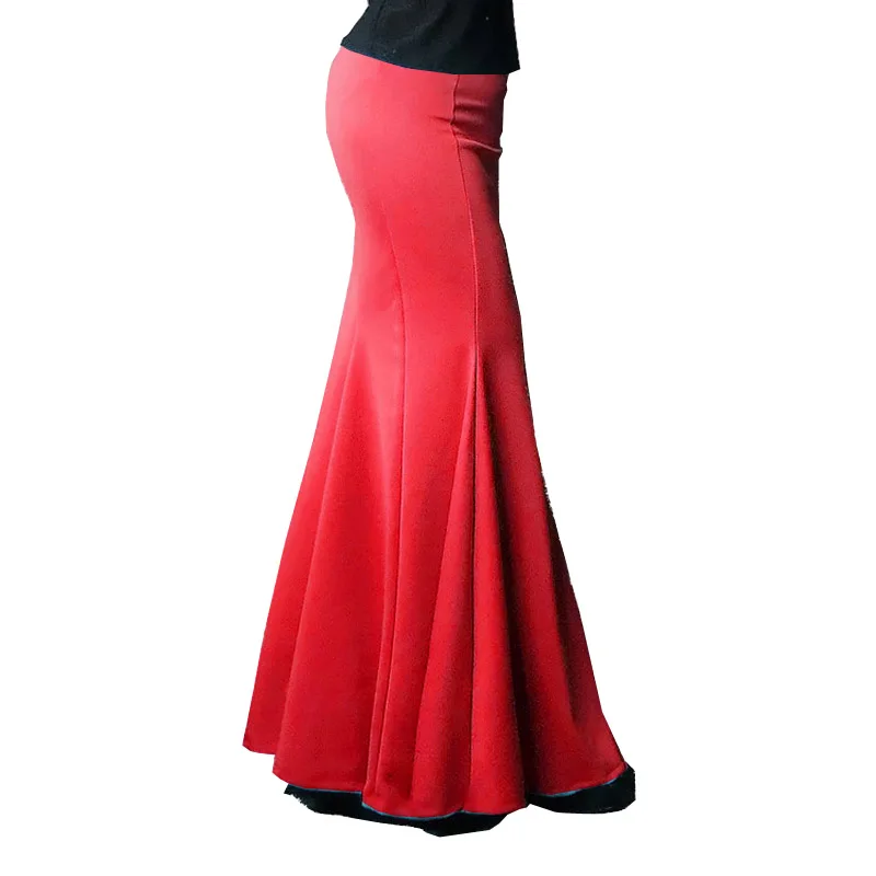 red maxi skirt 2018 summer