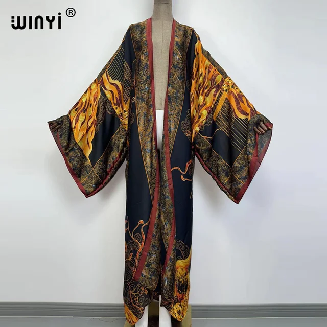 Europe WINYI new tunic bikini sweet lady pink boho Cardigan stitch Cocktail sexcy Boho Maxi Holiday Batwing Sleeve KIMONO mujer 32