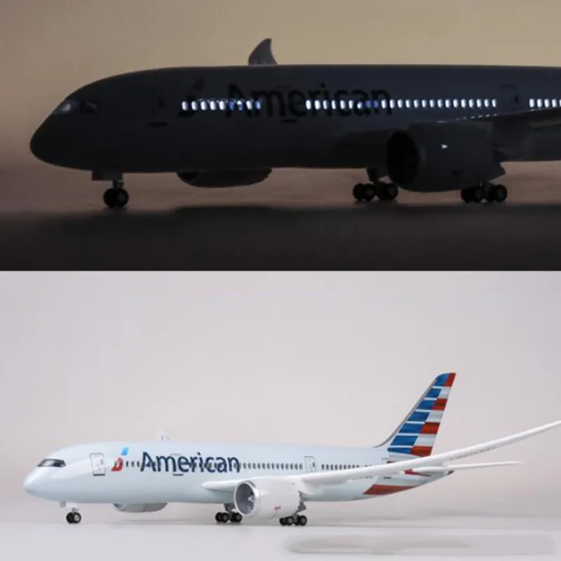 Коллекция 1:130 литая под давлением пластиковая Смола самолет 47 см Boeing B787 Dreamliner