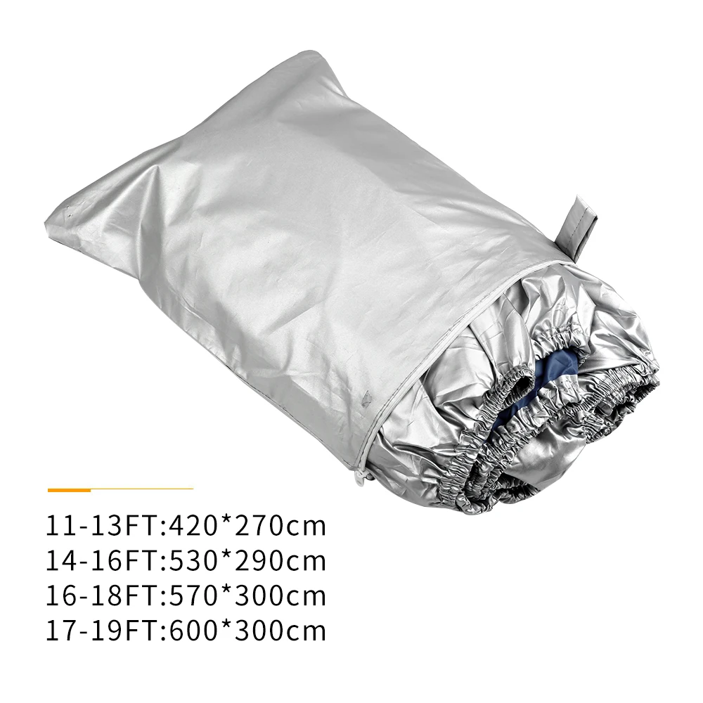 300D Oxford Fabric Anti-smashing Durable and Tear Proof boat cover fishing boat cover Boat Cover Waterproof Yacht Outdoor Protection Heavy Duty Reflective