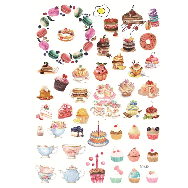 1 лист милый напиток стикер для канцелярских товаров Kawaii Foods Декор стикер пуля журнал стикер для детей Diy Скрапбукинг дневник альбом