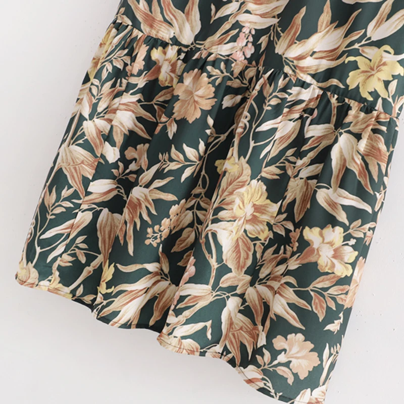 RR Elastic Stand Collar Dresses Women Fashion Loose Printed Dress Women Elegant Ankle Length Dresses Female Ladies JU