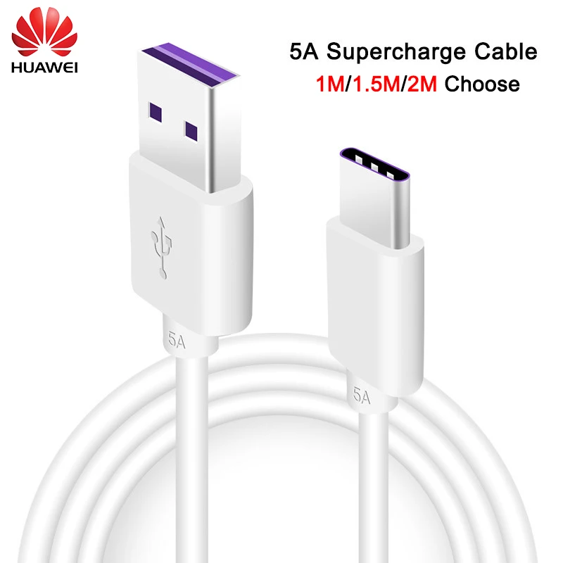 Зарядный кабель HUAWEI USB TYPE-C 5A для MATE 9 10Pro 20 P9 P10 Plus P20 P30 PRO Honor 8 V8 V9 | Мобильные телефоны