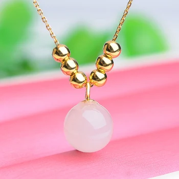 

Hetian Yulu Road pass pendant Natural jade collarbone chain jade pendant white jade pendant attached certificate